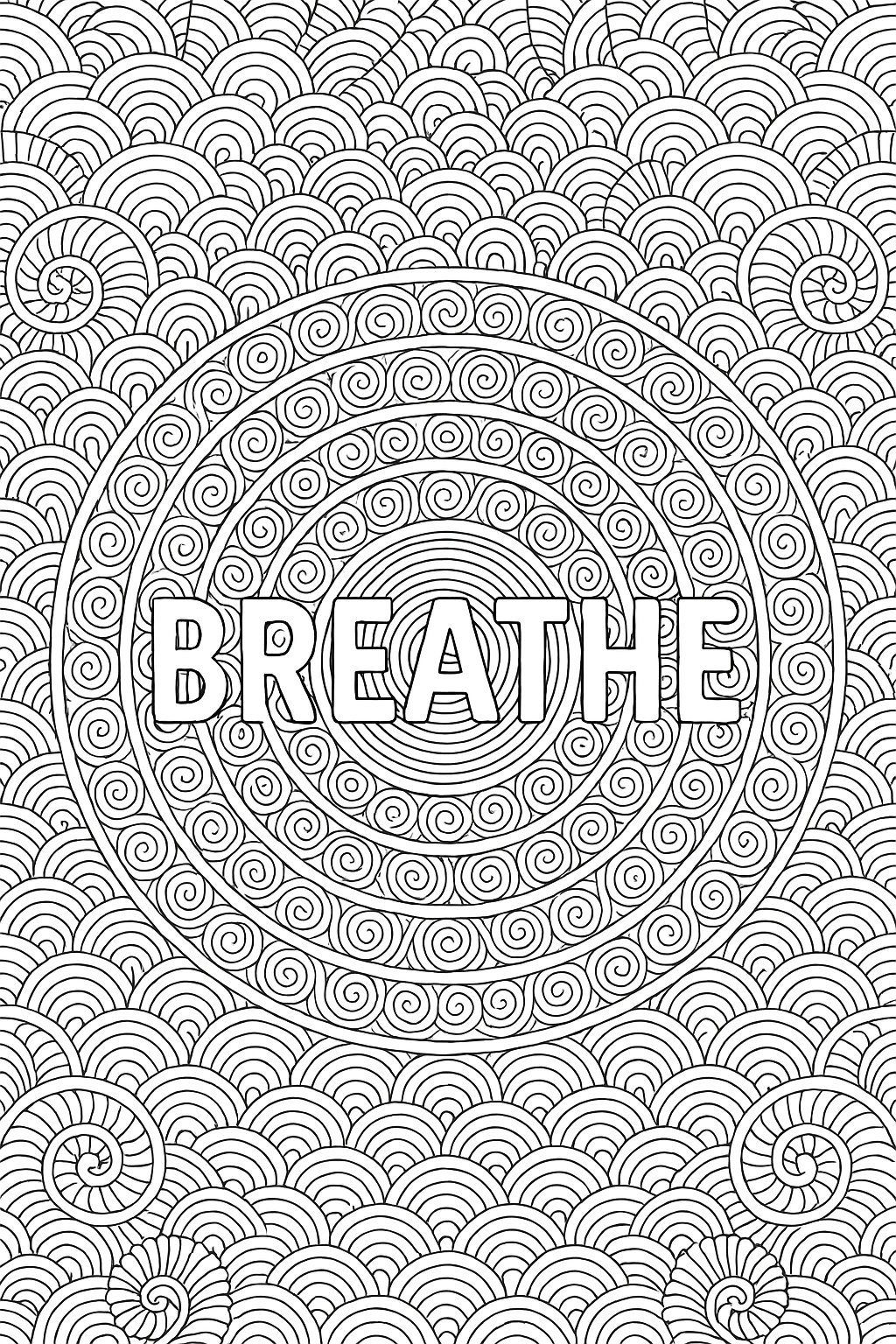 Breathe Circles Coloring Page