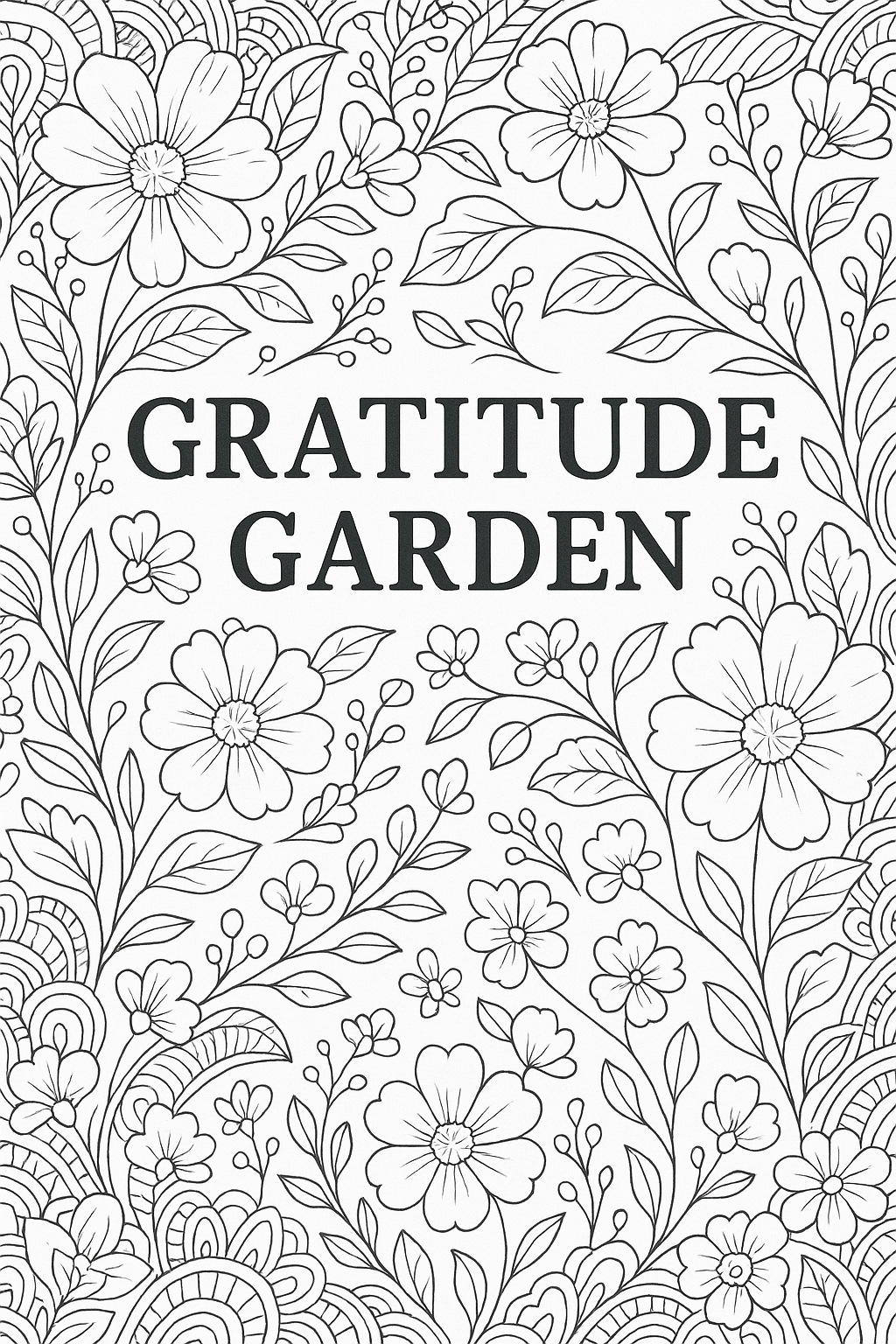 Gratitude Garden Coloring Page
