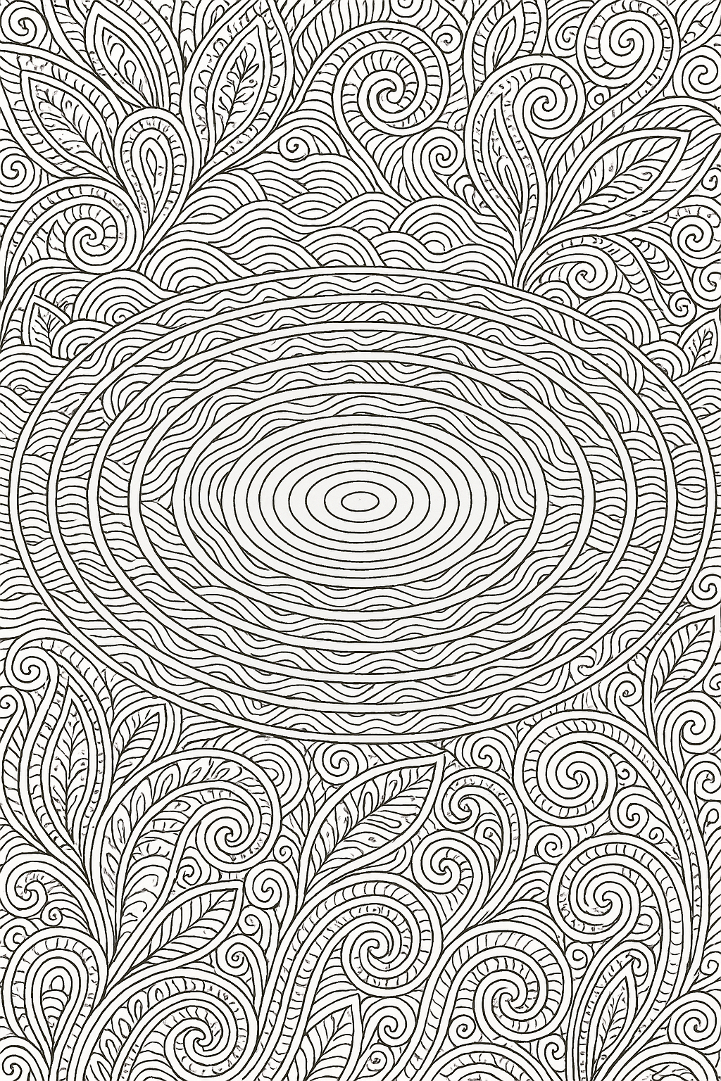 Water Ripples Coloring Page