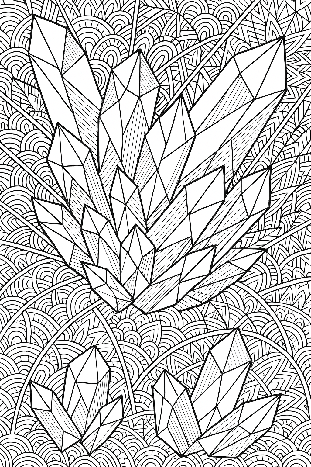 Crystal Zentangle Page