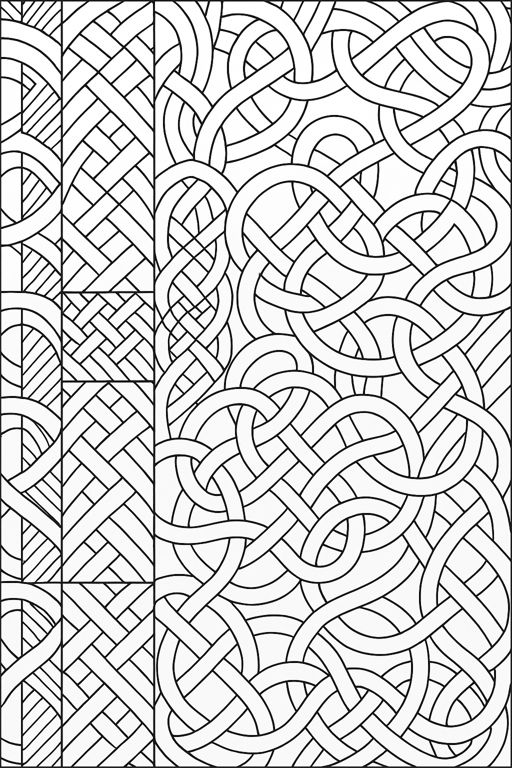 Celtic Knot Zentangle Page