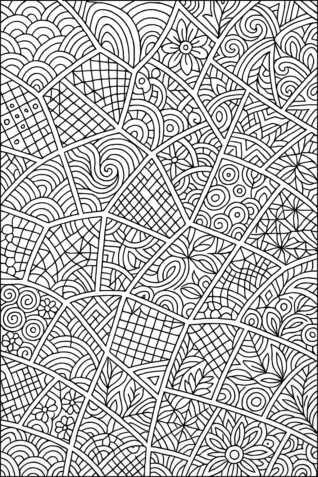 Mosaic Zentangle Page