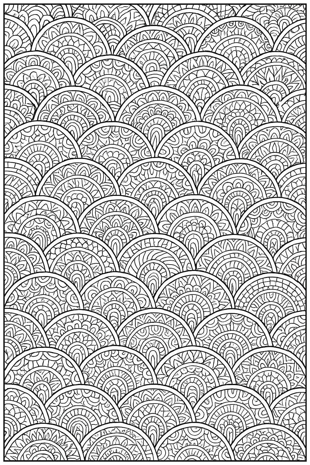 Scale Zentangle Page